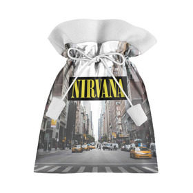 Подарочный 3D мешок с принтом Nirvana в Курске, 100% полиэстер | Размер: 29*39 см | nirvana