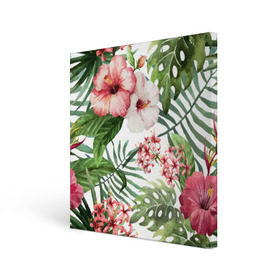 Холст квадратный с принтом Таинственный остров в Курске, 100% ПВХ |  | vppdgryphon | арт | краска | остров | тропики | цветные | цветок | цветы