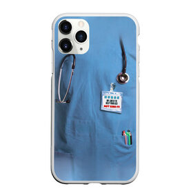 Чехол для iPhone 11 Pro матовый с принтом Костюм врача в Курске, Силикон |  | больница | врач | градусник | доктор | интерн | клиника | медбрат | медсестра | поликлиника | стетоскоп | фонендоскоп