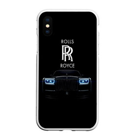Чехол для iPhone XS Max матовый с принтом Rolls Royce phantom в Курске, Силикон | Область печати: задняя сторона чехла, без боковых панелей | Тематика изображения на принте: luxury | phantom | rich | rolls royce | rr | авто | автомобили | бренд | известные | логотип | машина | надписи | огни | ролс ройс | роскошь | тень | фары | черный