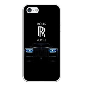 Чехол для iPhone 5/5S матовый с принтом Rolls Royce phantom в Курске, Силикон | Область печати: задняя сторона чехла, без боковых панелей | luxury | phantom | rich | rolls royce | rr | авто | автомобили | бренд | известные | логотип | машина | надписи | огни | ролс ройс | роскошь | тень | фары | черный