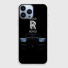 Чехол для iPhone 13 Pro Max с принтом Rolls Royce phantom в Курске,  |  | Тематика изображения на принте: luxury | phantom | rich | rolls royce | rr | авто | автомобили | бренд | известные | логотип | машина | надписи | огни | ролс ройс | роскошь | тень | фары | черный