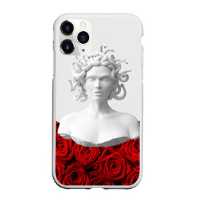 Чехол для iPhone 11 Pro матовый с принтом GIRL SNAKE ROSES РОЗЫ в Курске, Силикон |  | букет | веты | красный | лепестки | модные | полосы | природа | растения | розочки | розы | сад | тренды | цвет | черный