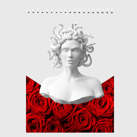 Скетчбук с принтом GIRL SNAKE ROSES РОЗЫ в Курске, 100% бумага
 | 48 листов, плотность листов — 100 г/м2, плотность картонной обложки — 250 г/м2. Листы скреплены сверху удобной пружинной спиралью | букет | веты | красный | лепестки | модные | полосы | природа | растения | розочки | розы | сад | тренды | цвет | черный