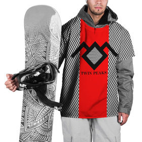 Накидка на куртку 3D с принтом Twin Peaks в Курске, 100% полиэстер |  | Тематика изображения на принте: twin peaks | абстракция | арт | зигзаговые | лого | надпись | полосы | сериал | твин пикс | фильмы