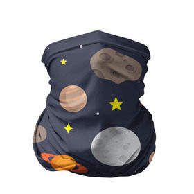 Бандана-труба 3D с принтом Луна в Курске, 100% полиэстер, ткань с особыми свойствами — Activecool | плотность 150‒180 г/м2; хорошо тянется, но сохраняет форму | астероид | луна | метеорит | планета | сатурн | юпитер