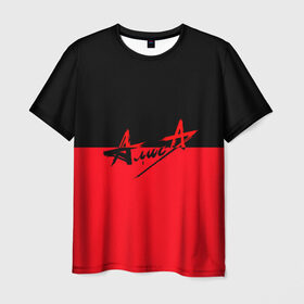 Мужская футболка 3D с принтом Группа Алиса в Курске, 100% полиэфир | прямой крой, круглый вырез горловины, длина до линии бедер | алиса | группа | красный | рок | черный