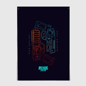 Постер с принтом Blade Runner 2049 в Курске, 100% бумага
 | бумага, плотность 150 мг. Матовая, но за счет высокого коэффициента гладкости имеет небольшой блеск и дает на свету блики, но в отличии от глянцевой бумаги не покрыта лаком | 2049 | blade runner | bladerunner