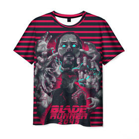 Мужская футболка 3D с принтом Blade Runner 2049 в Курске, 100% полиэфир | прямой крой, круглый вырез горловины, длина до линии бедер | Тематика изображения на принте: 2049 | blade runner | bladerunner