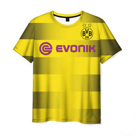 Мужская футболка 3D с принтом Borussia Dortmund в Курске, 100% полиэфир | прямой крой, круглый вырез горловины, длина до линии бедер | borussia | borussia dortmund | боруссия дортмунд | спорт | футбол