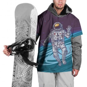 Накидка на куртку 3D с принтом Привет из космоса в Курске, 100% полиэстер |  | Тематика изображения на принте: астронавт | галактика | звезды | космонавт | космос