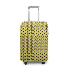 Чехол для чемодана 3D с принтом ПеКа-фейс (YOBA) в Курске, 86% полиэфир, 14% спандекс | двустороннее нанесение принта, прорези для ручек и колес | peka face | pekaface | пека | фасе