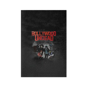 Обложка для паспорта матовая кожа с принтом Группа Hollywood Undead в Курске, натуральная матовая кожа | размер 19,3 х 13,7 см; прозрачные пластиковые крепления | 