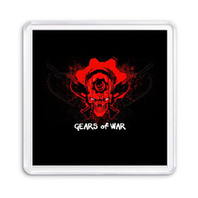 Магнит 55*55 с принтом Gears of War в Курске, Пластик | Размер: 65*65 мм; Размер печати: 55*55 мм | Тематика изображения на принте: 