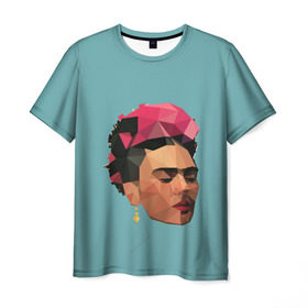Мужская футболка 3D с принтом Фрида в Курске, 100% полиэфир | прямой крой, круглый вырез горловины, длина до линии бедер | автопортрет | испания | кало | мексика | портрет | художница
