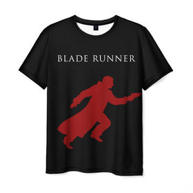 Мужская футболка 3D с принтом Blade Runner в Курске, 100% полиэфир | прямой крой, круглый вырез горловины, длина до линии бедер | 2049 | blade runner | bladerunner