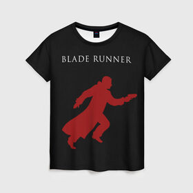 Женская футболка 3D с принтом Blade Runner в Курске, 100% полиэфир ( синтетическое хлопкоподобное полотно) | прямой крой, круглый вырез горловины, длина до линии бедер | 2049 | blade runner | bladerunner