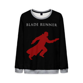 Мужской свитшот 3D с принтом Blade Runner в Курске, 100% полиэстер с мягким внутренним слоем | круглый вырез горловины, мягкая резинка на манжетах и поясе, свободная посадка по фигуре | 2049 | blade runner | bladerunner
