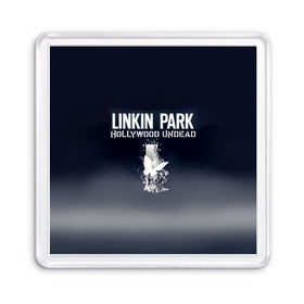 Магнит 55*55 с принтом Linkin Park и Hollywood Undead в Курске, Пластик | Размер: 65*65 мм; Размер печати: 55*55 мм | 