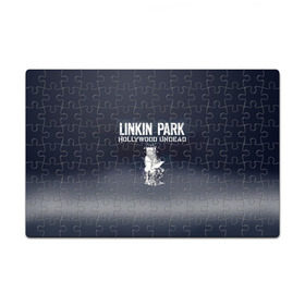 Пазл магнитный 126 элементов с принтом Linkin Park и Hollywood Undead в Курске, полимерный материал с магнитным слоем | 126 деталей, размер изделия —  180*270 мм | 