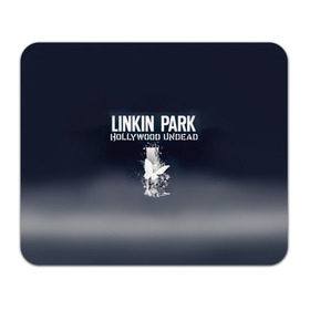 Коврик прямоугольный с принтом Linkin Park и Hollywood Undead в Курске, натуральный каучук | размер 230 х 185 мм; запечатка лицевой стороны | Тематика изображения на принте: 