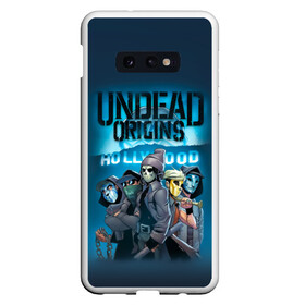 Чехол для Samsung S10E с принтом Hollywood origins Undead в Курске, Силикон | Область печати: задняя сторона чехла, без боковых панелей | charlie scene | danny | funny man | hollywood | j dog | johnny 3 tears | undead | альтернативный | андед | голивуд | голливудская | группа | кранккор | метал | нежить | ню | реп | рок | рэп | рэпкор