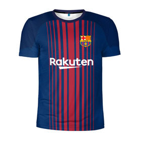 Мужская футболка 3D спортивная с принтом Неймар Форма Барселона 2018 в Курске, 100% полиэстер с улучшенными характеристиками | приталенный силуэт, круглая горловина, широкие плечи, сужается к линии бедра | barca | barcelona | barsa | barselona | jr | neymar | барса | барселона | домашняя | неймар | нэймар | футбольная форма