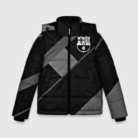 Зимняя куртка для мальчиков 3D с принтом FC Barcelona gray collection в Курске, ткань верха — 100% полиэстер; подклад — 100% полиэстер, утеплитель — 100% полиэстер | длина ниже бедра, удлиненная спинка, воротник стойка и отстегивающийся капюшон. Есть боковые карманы с листочкой на кнопках, утяжки по низу изделия и внутренний карман на молнии. 

Предусмотрены светоотражающий принт на спинке, радужный светоотражающий элемент на пуллере молнии и на резинке для утяжки | fc barcelona | мяч | спорт | футбол | чеппионат