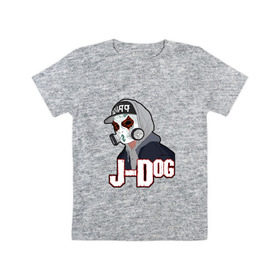 Детская футболка хлопок с принтом J-Dog из Hollywood Undead в Курске, 100% хлопок | круглый вырез горловины, полуприлегающий силуэт, длина до линии бедер | Тематика изображения на принте: 