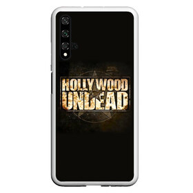 Чехол для Honor 20 с принтом Hollywood Undead звезда в Курске, Силикон | Область печати: задняя сторона чехла, без боковых панелей | Тематика изображения на принте: charlie scene | danny | funny man | hollywood | j dog | johnny 3 tears | undead | альтернативный | андед | голивуд | голливудская | группа | кранккор | метал | нежить | ню | реп | рок | рэп | рэпкор