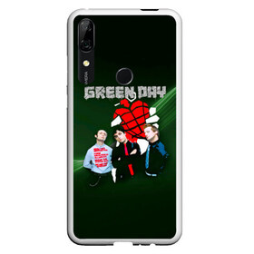 Чехол для Honor P Smart Z с принтом Группа Green Day в Курске, Силикон | Область печати: задняя сторона чехла, без боковых панелей | Тематика изображения на принте: american idiot | green day | альтернативный | билли джо армстронг | грин дей | группа | зелёный день | майк дёрнт | музыка | надпись | панк | поп | поппанк | рок | тре кул