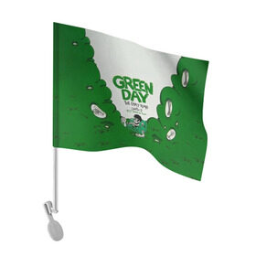 Флаг для автомобиля с принтом Монстр Green Day в Курске, 100% полиэстер | Размер: 30*21 см | american idiot | green day | альтернативный | билли джо армстронг | грин дей | группа | зелёный день | майк дёрнт | музыка | надпись | панк | поп | поппанк | рок | тре кул