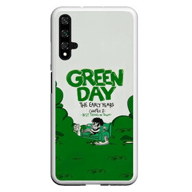 Чехол для Honor 20 с принтом Монстр Green Day в Курске, Силикон | Область печати: задняя сторона чехла, без боковых панелей | Тематика изображения на принте: american idiot | green day | альтернативный | билли джо армстронг | грин дей | группа | зелёный день | майк дёрнт | музыка | надпись | панк | поп | поппанк | рок | тре кул