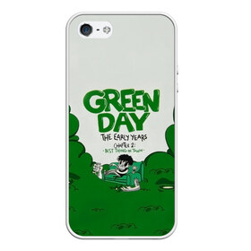 Чехол для iPhone 5/5S матовый с принтом Монстр Green Day в Курске, Силикон | Область печати: задняя сторона чехла, без боковых панелей | american idiot | green day | альтернативный | билли джо армстронг | грин дей | группа | зелёный день | майк дёрнт | музыка | надпись | панк | поп | поппанк | рок | тре кул