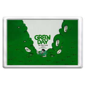 Магнит 45*70 с принтом Монстр Green Day в Курске, Пластик | Размер: 78*52 мм; Размер печати: 70*45 | american idiot | green day | альтернативный | билли джо армстронг | грин дей | группа | зелёный день | майк дёрнт | музыка | надпись | панк | поп | поппанк | рок | тре кул