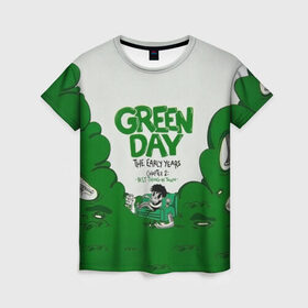 Женская футболка 3D с принтом Монстр Green Day в Курске, 100% полиэфир ( синтетическое хлопкоподобное полотно) | прямой крой, круглый вырез горловины, длина до линии бедер | american idiot | green day | альтернативный | билли джо армстронг | грин дей | группа | зелёный день | майк дёрнт | музыка | надпись | панк | поп | поппанк | рок | тре кул