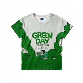 Детская футболка 3D с принтом Монстр Green Day в Курске, 100% гипоаллергенный полиэфир | прямой крой, круглый вырез горловины, длина до линии бедер, чуть спущенное плечо, ткань немного тянется | american idiot | green day | альтернативный | билли джо армстронг | грин дей | группа | зелёный день | майк дёрнт | музыка | надпись | панк | поп | поппанк | рок | тре кул