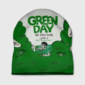 Шапка 3D с принтом Монстр Green Day в Курске, 100% полиэстер | универсальный размер, печать по всей поверхности изделия | american idiot | green day | альтернативный | билли джо армстронг | грин дей | группа | зелёный день | майк дёрнт | музыка | надпись | панк | поп | поппанк | рок | тре кул