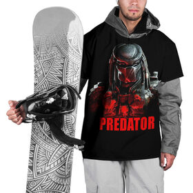 Накидка на куртку 3D с принтом Predator в Курске, 100% полиэстер |  | блокбастер | боевик | кино | киногерой | кинофильм | оружие | фантастика | хищник