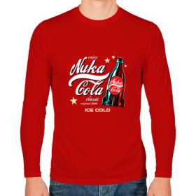 Мужской лонгслив хлопок с принтом Nuka-Cola Corporation в Курске, 100% хлопок |  | Тематика изображения на принте: fallout | nuka cola corporation