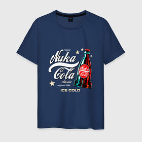 Мужская футболка хлопок с принтом Nuka-Cola Corporation в Курске, 100% хлопок | прямой крой, круглый вырез горловины, длина до линии бедер, слегка спущенное плечо. | Тематика изображения на принте: fallout | nuka cola corporation
