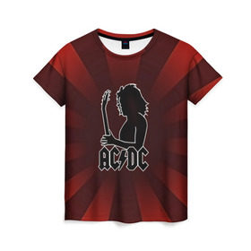 Женская футболка 3D с принтом Солист AC/DC в Курске, 100% полиэфир ( синтетическое хлопкоподобное полотно) | прямой крой, круглый вырез горловины, длина до линии бедер | ac dc | acdc | австралийская | альбом | ангус янг | блюз рок | гитара | головы | группа | крис слэйд | музыканты | надпись | певцы | рок | рок н ролл | стиви янг | хард рок | эксл роуз