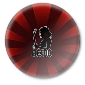 Значок с принтом Солист AC/DC в Курске,  металл | круглая форма, металлическая застежка в виде булавки | Тематика изображения на принте: ac dc | acdc | австралийская | альбом | ангус янг | блюз рок | гитара | головы | группа | крис слэйд | музыканты | надпись | певцы | рок | рок н ролл | стиви янг | хард рок | эксл роуз