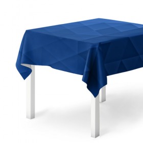 Скатерть 3D с принтом trianse blue в Курске, 100% полиэстер (ткань не мнется и не растягивается) | Размер: 150*150 см | Тематика изображения на принте: abstraction | абстракция | геометрия | грани | полигоны | сочетания | треугольники