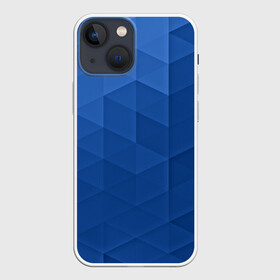 Чехол для iPhone 13 mini с принтом trianse blue в Курске,  |  | abstraction | абстракция | геометрия | грани | полигоны | сочетания | треугольники