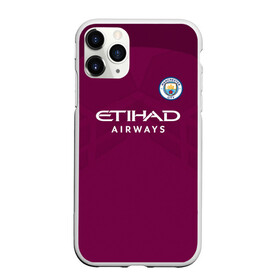 Чехол для iPhone 11 Pro Max матовый с принтом Манчестер Сити Форма Away 2018 в Курске, Силикон |  | citi | city | cyty | manchester | siti | sity | англия | болельщик | горожане | гостевая | манчестер | сити | фанат | футбольная форма