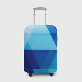 Чехол для чемодана 3D с принтом Абстрактная геометрия в Курске, 86% полиэфир, 14% спандекс | двустороннее нанесение принта, прорези для ручек и колес | pattern | абстракция | арт | геометрия | треугольник | узор | фигуры
