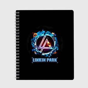 Тетрадь с принтом Двигатель Linkin Park в Курске, 100% бумага | 48 листов, плотность листов — 60 г/м2, плотность картонной обложки — 250 г/м2. Листы скреплены сбоку удобной пружинной спиралью. Уголки страниц и обложки скругленные. Цвет линий — светло-серый
 | bennington | chester | linkin park | альтернативный метал | альтернативный рок | беннингтон | группа | линкин парк | музыкант | ню метал | певец | рок | рэп | рэп рок | честер | электроник рок