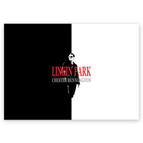 Поздравительная открытка с принтом Chester Bennington Linkin Park в Курске, 100% бумага | плотность бумаги 280 г/м2, матовая, на обратной стороне линовка и место для марки
 | bennington | chester | linkin park | альтернативный метал | альтернативный рок | беннингтон | группа | линкин парк | музыкант | ню метал | певец | рок | рэп | рэп рок | честер | электроник рок