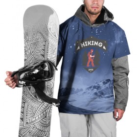 Накидка на куртку 3D с принтом Пеший турист в Курске, 100% полиэстер |  | Тематика изображения на принте: mountain | возвышение | возвышенность | гора | горка | горы | лес | природа | склон | туман | холм